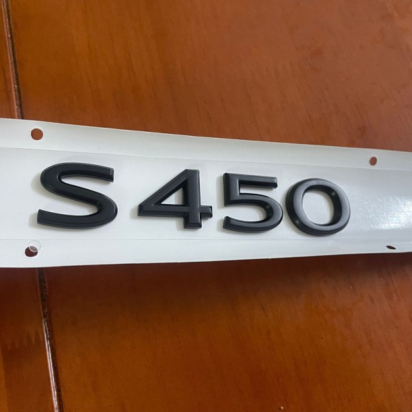 Passer til Maybach bakre emblem S450 S480 S580 GLS480 600 alfanumerisk etikett (1 stk)(S450 svart 2)
