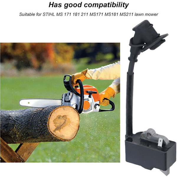 Tændspolemodul til Stihl MS171 MS181 MS211 motorsav, 1139 400 1307