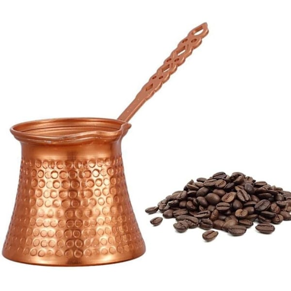 1 Tyrkisk kobber kaffekande, vintage kaffekande, enkelt kaffekande, beholder med antik kobberopvarmning til madlavning