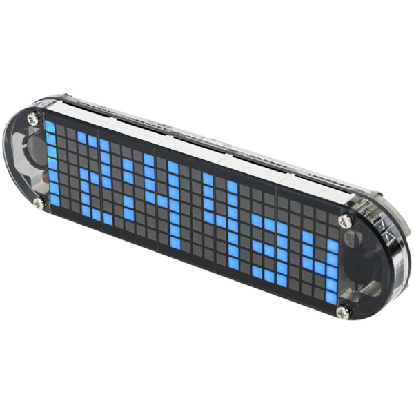 LED Rooming Kit med högprecisions digital punktmatris DS3231 med transparent hölje, visning av datum och tid samt temperatur