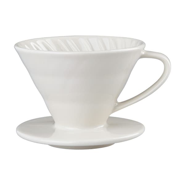 Keramisk V-formad filterkopp handbryggd kaffefilter trattkopp kaffedroppkaffe redskap (1 st)