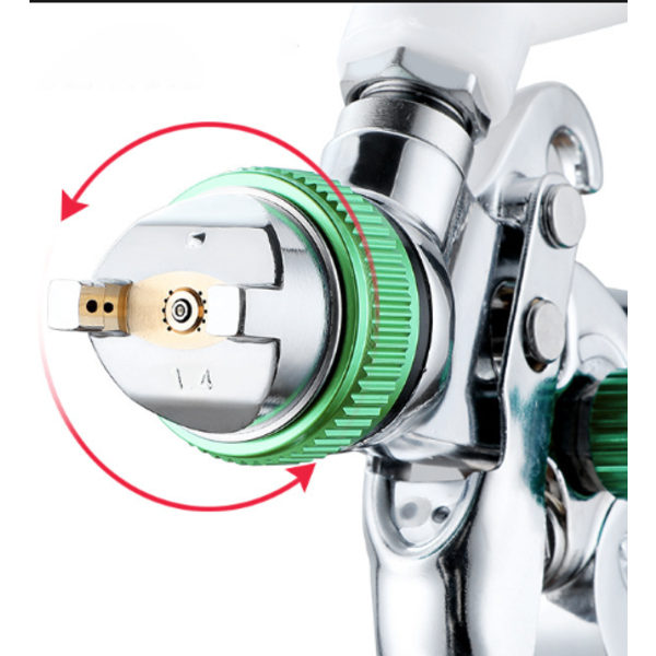 Professionell högtrycksfärgspruta Lufttrycks spruta kit Gravitationsmatning HVLP 600CC pneumatisk färgspruta 1.