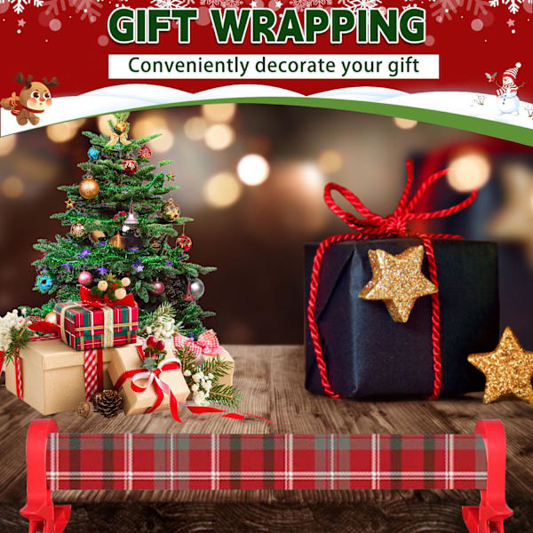 2-delad uppsättning presentpappersklippmaskin, presentpappersklippmaskin, skrivbordspresentpappersverktyg presentpappersklippmaskin