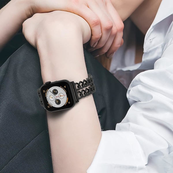 42mm 44mm 45mm metalliranneke Yhteensopiva Apple Watch, Women Stai