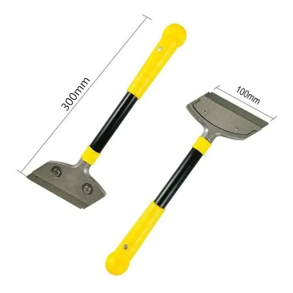 Gatoir skrape for plate med 10 metallblader, kraftig skrape, universal skrape for glass, keramikk, induksjonstopp, bil, speil, klistremerke, rengjøring (med