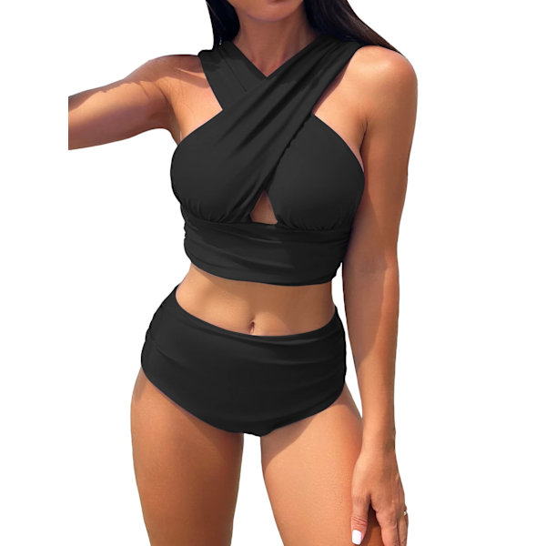 Damen 2-teiliges Badeanzug Criss Cross M