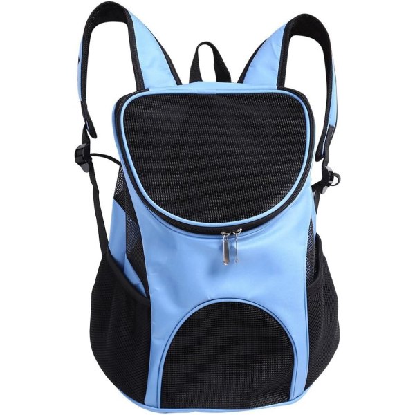 Blå 45*36*31cm-Hundtransportväska, Hundryggsäck, Transportväska, Transportväska för husdjur upp till 3 kg för resor / vandring / camping