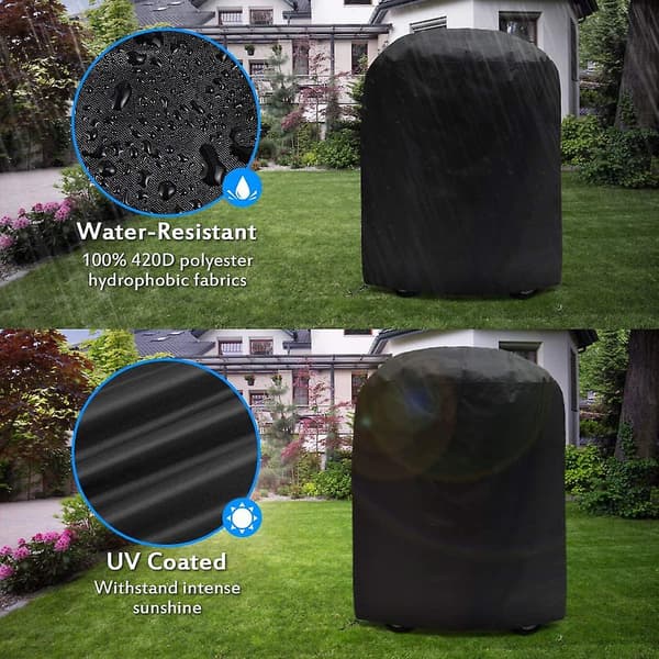 sort dæksel til 210D grill: 61*72cm, - Vandtæt dæksel til gasgrill,
