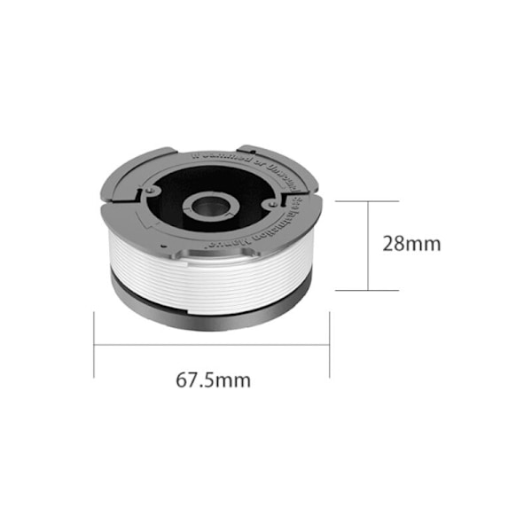 Paket med 6 spolar för Black+Decker AF-100-3ZP Kantklippning