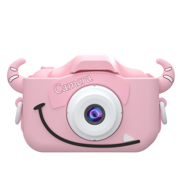 Rosa barnkamera, 2,0 tum digital barnkamera för 3 4 5 6 7 8 9