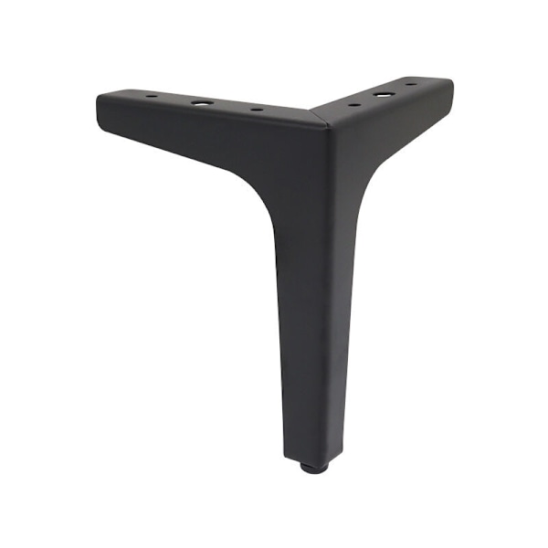 (Sort) 10 cm sæt med 4 metal sofa ben, møbelfødder i moderne stil