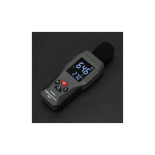 Lydniveauoptager støjmåler audionumerisk soundometer lydraoeometer 30-130db luxmeter