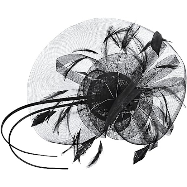 Bröllopsslöja Hätta Bröllopshuvudbonad Bröllopsfascinator Hatt