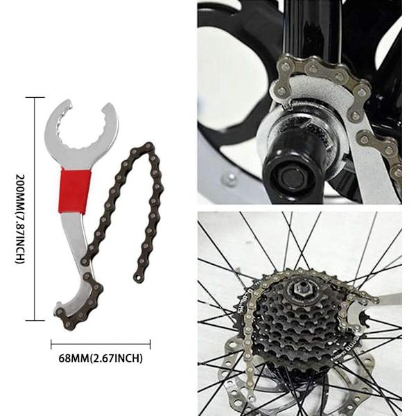Verktygssatser för reparation av mountainbike, cykelkedja, fäste, frihjul, vevarmsavdragare, cykelunderhållsverktyg, kedjeseparatorverktyg