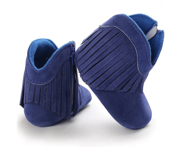 Baby skor varma bomullsskor-blå (12cm)