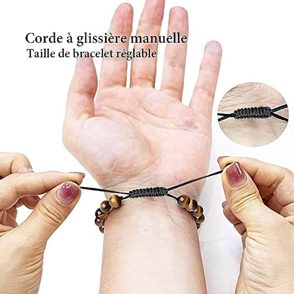 8mm Natursten Armbånd, Energi Perler, Valentinsdag, Mors Dag, Fødselsdagsgaver til Mænd og Kvinder