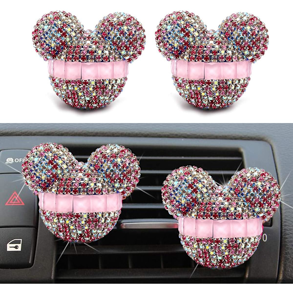 2 Pakkaa Mickey Mouse Auton Tuoksua Ilmanraikastin Auton Tuuletusaukkoon Hajudiffuusori