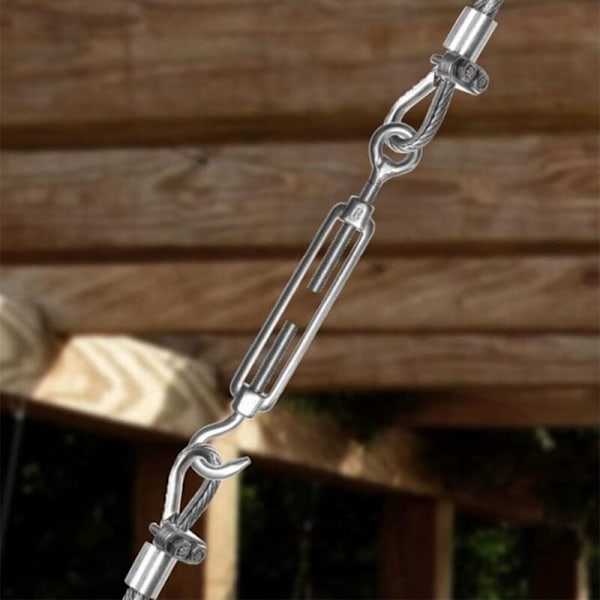 Kabelstrammer, Ridoir M4, kabelstrammer i rustfritt stål, 4 STK RUSTFRITT STÅL kabel, Strammer kabel, kabelstrammer, rustfri strammer, stål
