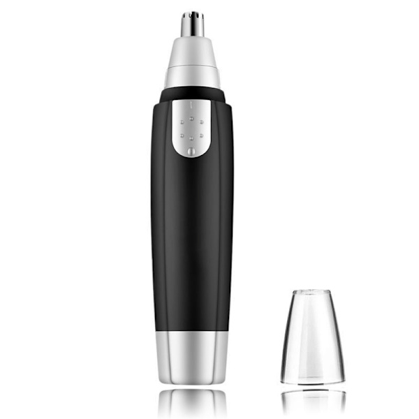 Svart nesetrimmer, batteridrevet nesetrimmer for øre og nese, nesetrimmer for menn