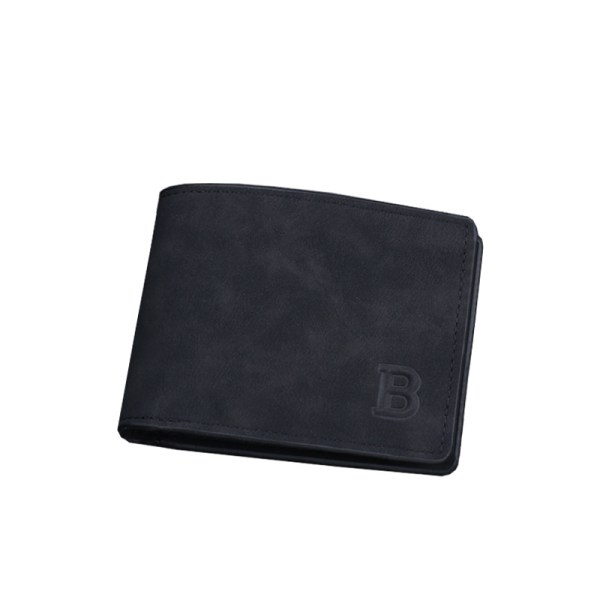 Herre lommebok kort herre lommebok bag (1 stk svart)