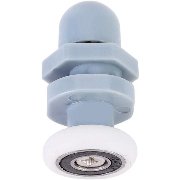 8 st slitstarka duschdörrlöpare glidande spårlager badrumsglas för reservdelar (19 mm)