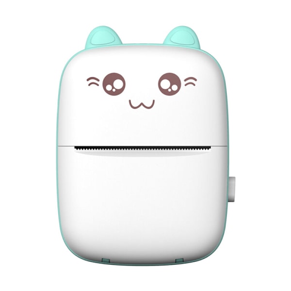 Mini Portabel BT Trådlös 200 dpi skrivare med 1 rulle termopapper kompatibel med Android iOS för utskrift av fel, foton, PM, listor, d