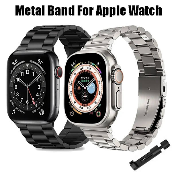 Passar Apple Watch 8:e generation 765 silver armband Apple smartklocka armband