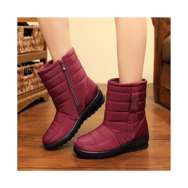 Kvinders Mid Calf Vinter Snesko (38)