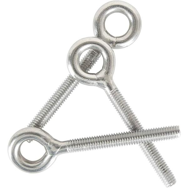 M10 304 Rostfritt Stål Ringar Svetsade Stängda Ögleskruv Stångskruv Korrosionsbeständig 5PCS