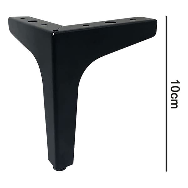 4 stk. Metalmøbel Sofa Ben, Moderne Stil DIY Møbelfødder Udskiftning, Trekant Bordskab Skab Ben Heavy Duty til Kommode Kaffe Tab