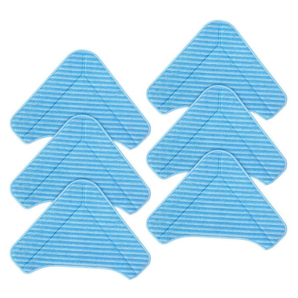 Triangulære udskiftningspuder til PurSteam ThermaPro Elite 12-i-1 dampmoppe og kompatible med PureClean XL rullende damprenser (6 stk.)