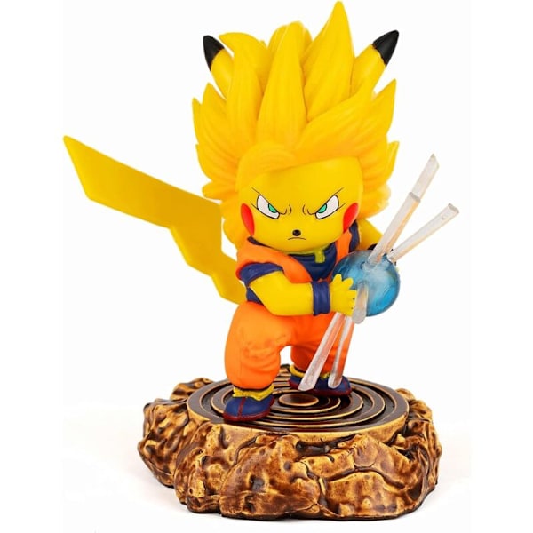 Dragon Ball Super Saiyan ， Super Tre Sun Wukong Cos Hoved ornamenter Model I Æske Samling PVC Fødselsdagsgaver