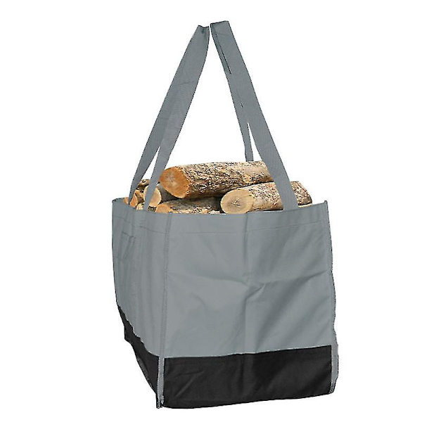 Lerretsvedbærer Tote Oppbevaringspose Vanntett Heavy Duty Tote Bag (grå)