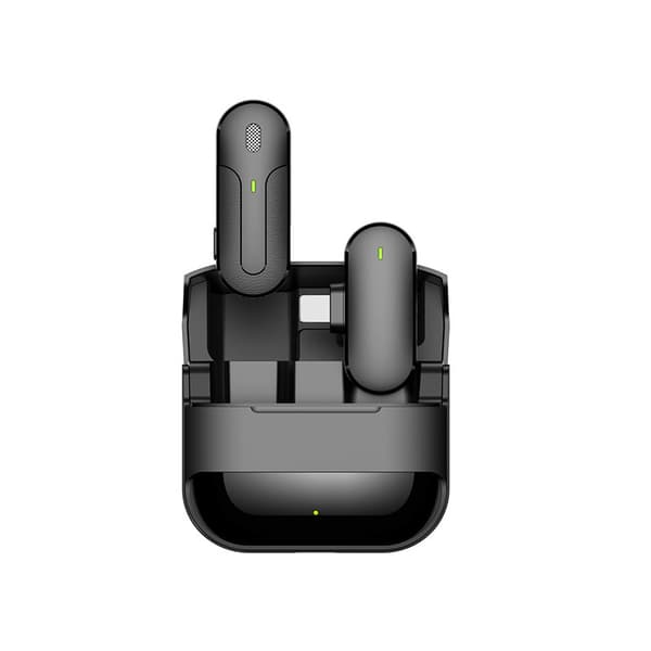 Trådlös lavaliermikrofon, minikrofon för iPhone/Android/PC, intelligent brusreducering, perfekt för Youtube Facebook TikTok Live Stream, V