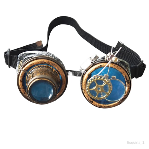 Esquirla Fashion Steampunk -lasit Silmälasit Miehet Punk Asusteet Värikkäät Lasit