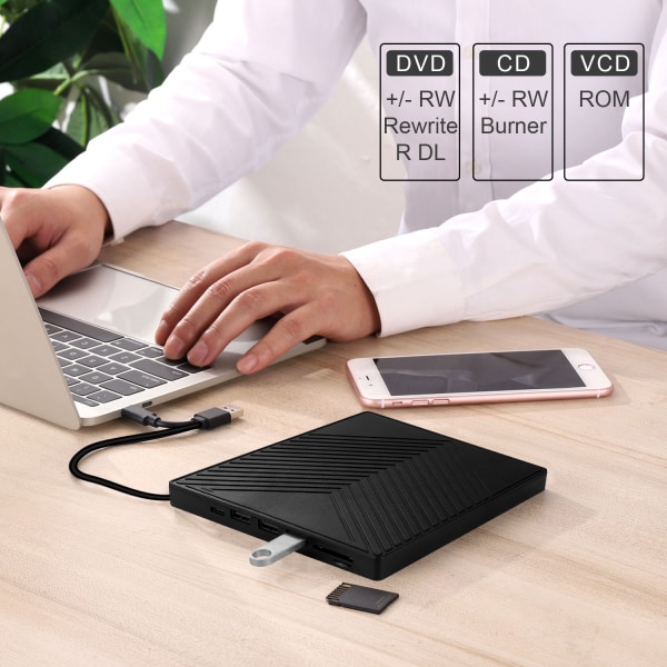 USB 3.0/Type-c Ekstern CD/DVD-drev