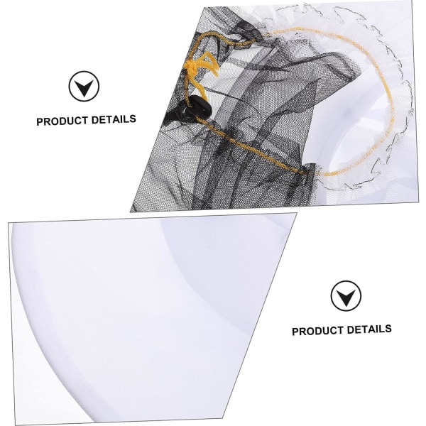 2 stk. Biavl Hat Bi Udstyr Slør Hvid Bi Hat Biavl Ansigt Net Hat Ansigt Net Slør Hat