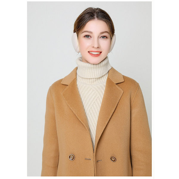 Strapless ørevarmere øremuffer med vinter øremuffer beige