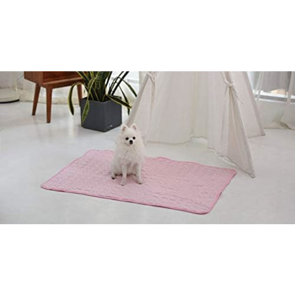 Iskold silkekøler til hunde 55*70cm Køler til kæledyr Køletæppe til hunde og katte Soveunderlag til kenneler,