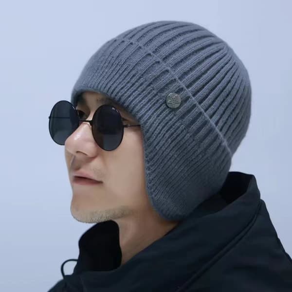 Herre Varm Vinterhue Fleeceforet Ørevarmer Daglig Hue Ur Hat