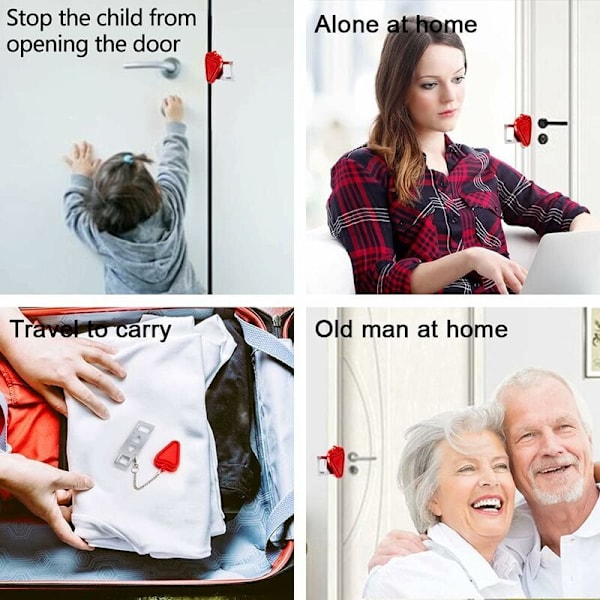 Heminlagad dörrstopp dörrblock Dubbel användning Dubbel användning utan stans 2-delars Ny Mun Äppelstorlek