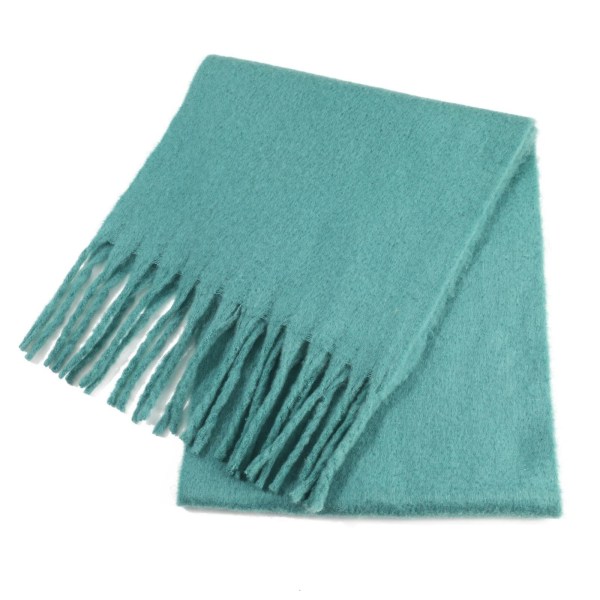 Stort skjerf fargerik rutete oversized skjerf dusk myk og skånsom høst og vinter tykkere skjerf dame varm sjal feltspat grønn