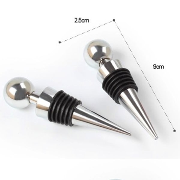 3 flaskepropper for vinsamling Rødvin Champagne Ølsaver Sealer