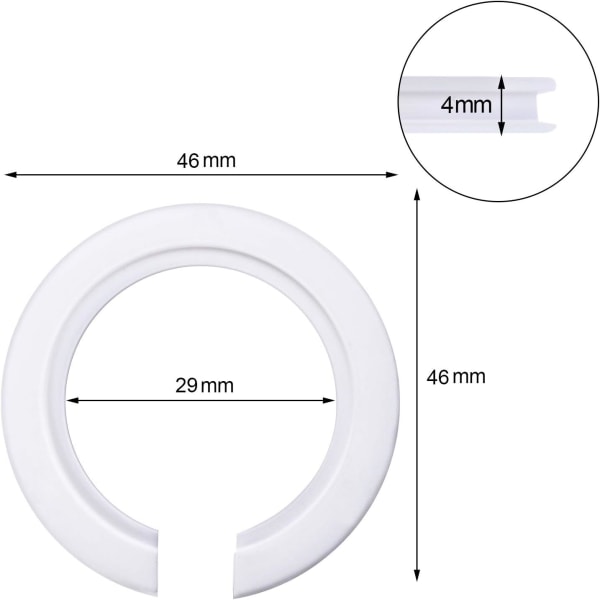 10 kpl E27-E14 muovisen lampunvarjostirenkaan sovitin, lampunvarjostimen rengas pienennin Edison-ruuvilampunvarjostimien kiinnittämiseen pistokanta-pistorasioihin