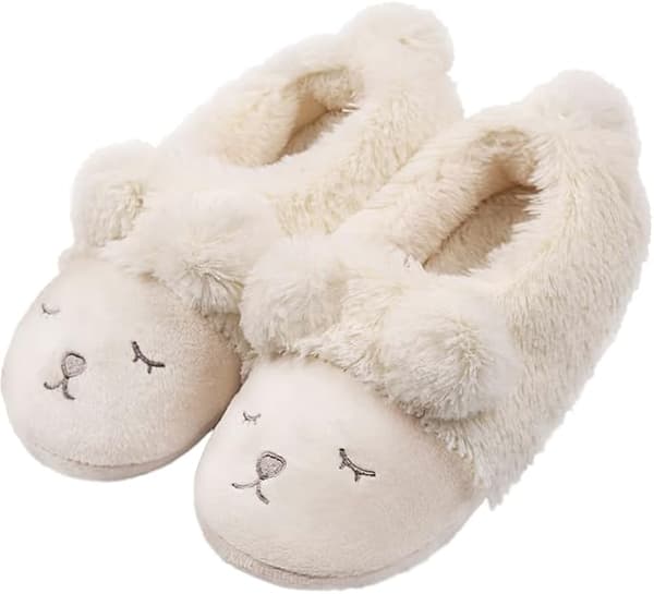 Fox Fleece Tofflor Vinter Ull Päls Plysch Inomhus/Utomhus Tofflor