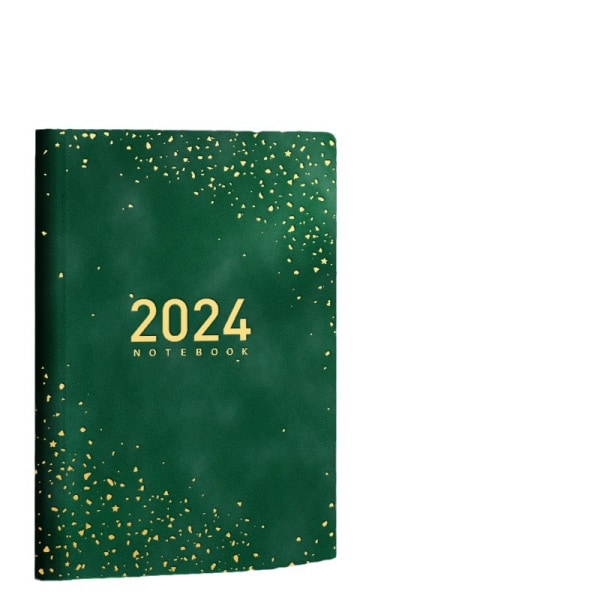 Praktisk daglig, ugentlig og månedlig planlægningsnotesbog, aftalekalender, notesblokplanlægger 2024, tykt papir, kontorplanlægger