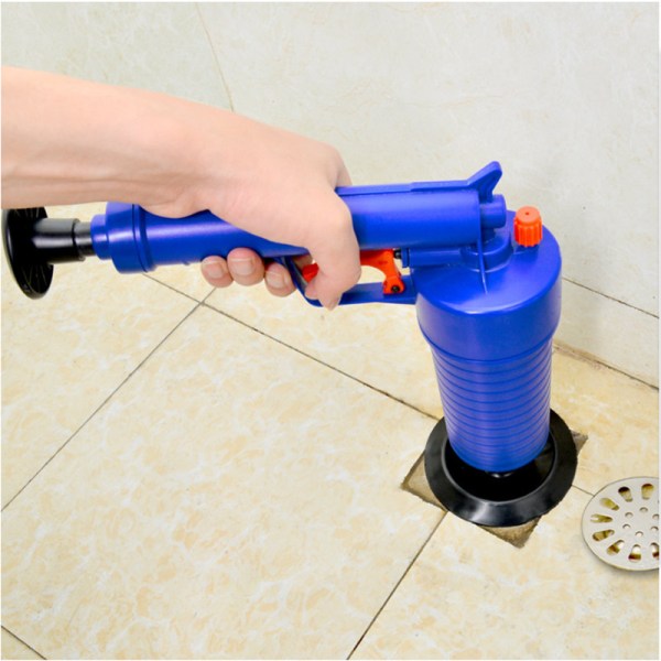 WC-pumppu, tukkeutunut WC, korkeapaineinen käsipumppu 4 sovittimella, viemärinpuhdistustyökalu, puhdista keittiön allas, suihku