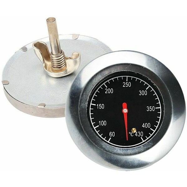 Termometer i rustfritt stål, metalltermometer, for grill i rustfritt stål, (60 ° C -430 ° C)