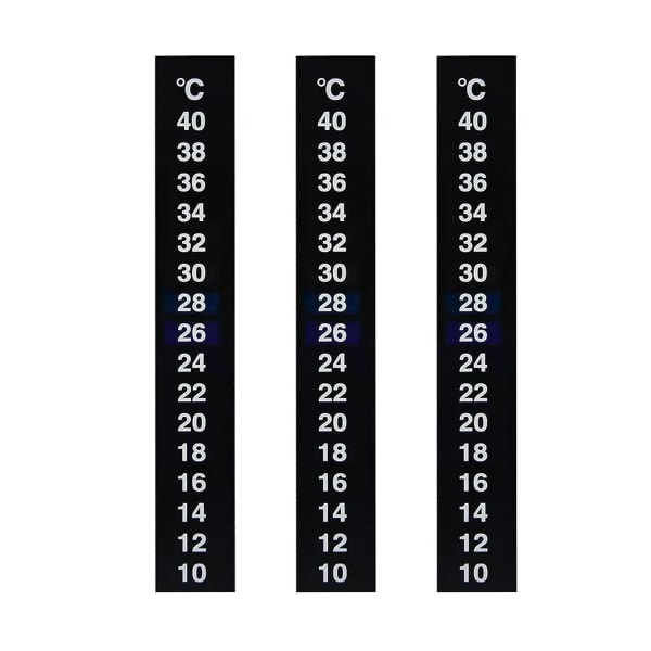 3 stk temperaturmåler klistremerke klistremerke termometer stripe fisketank vanntemperatur klistremerke for vin øl hjemmebrygg akvarium fisketank