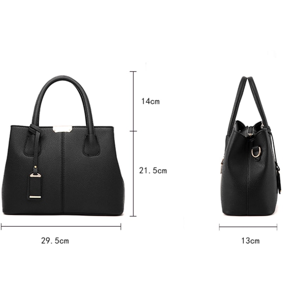 Handväskor - Dam Topphandtag Cross Body Handväska Mellanstorlek Handväska Hållbar Läder Tote Väska